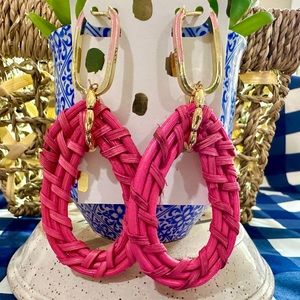 Wicker Teardrop Earrings